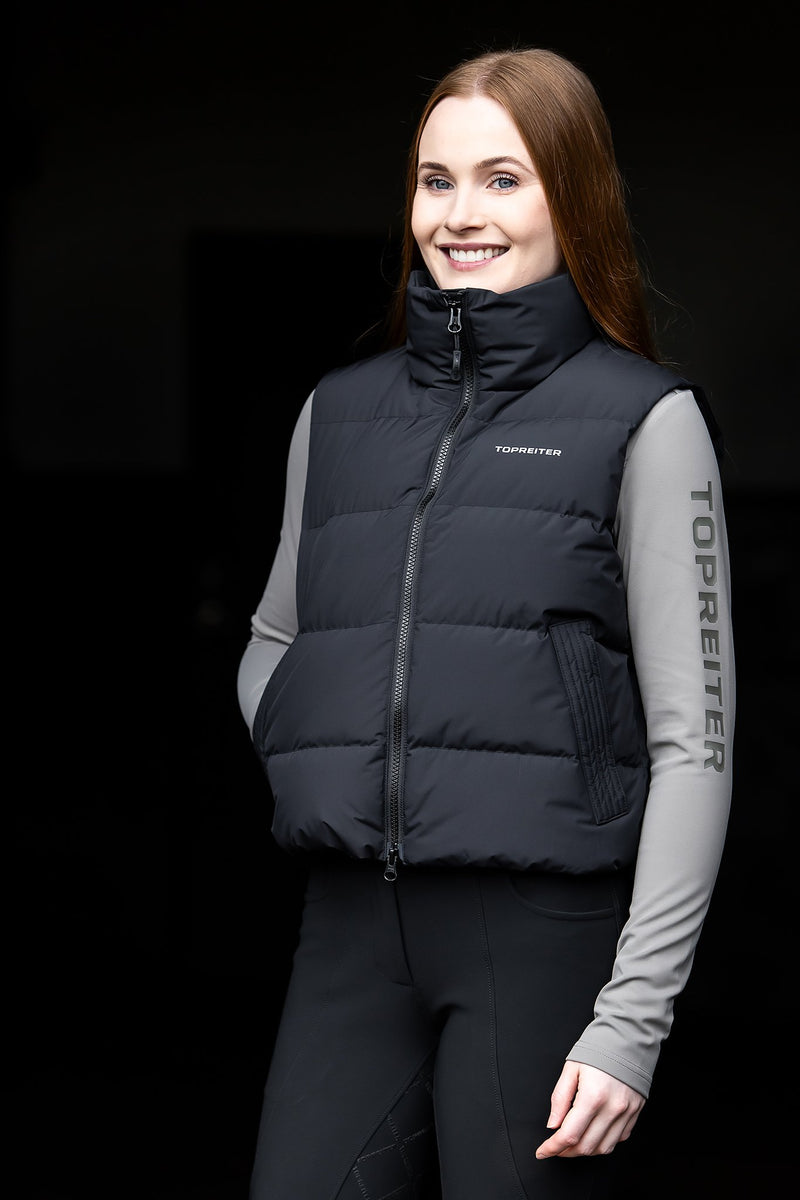 Abel Cropped Down Vest