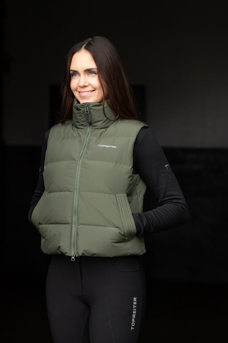 Abel Cropped Down Vest