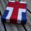 Halstørklæde i islandsk uld – islandsk flag