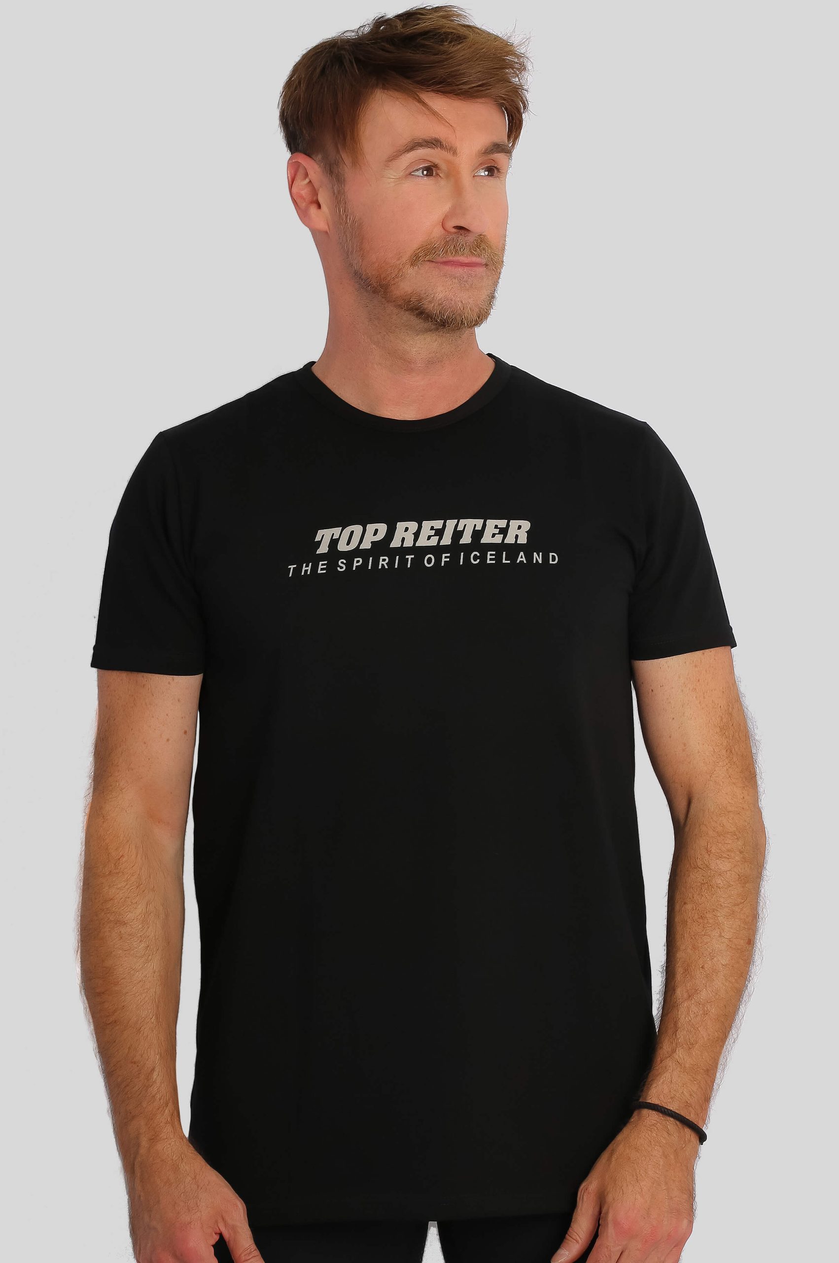 TOP REITER T-shirt med rund-hals herre – Sort